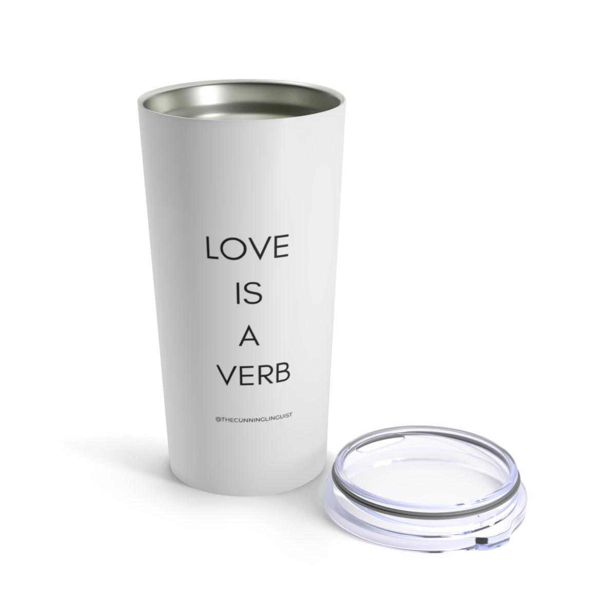 Love is a Verb Tumbler