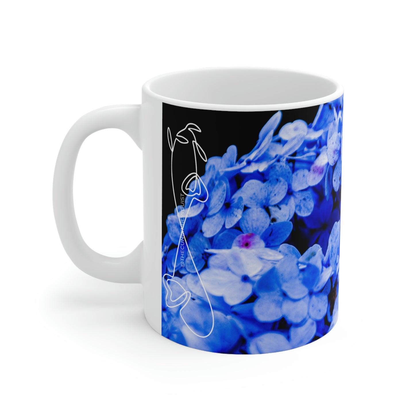 Purple Hydrangea Flow Ceramic Mug